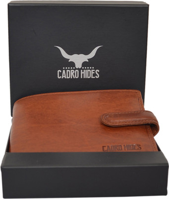 

CADROHIDES Men Casual Brown Genuine Leather Wallet(8 Card Slots)