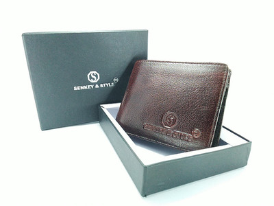 

SENKEY STYLE Men Casual Brown Genuine Leather Wallet(6 Card Slots), SENKEY STYLE Men Brown Genuine Leather Wallet(6 Card Slots)