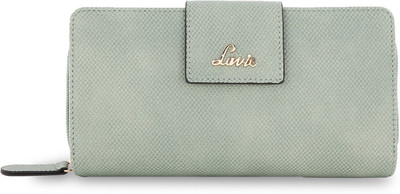 

Lavie Women Casual Green Artificial Leather Wallet(12 Card Slots)