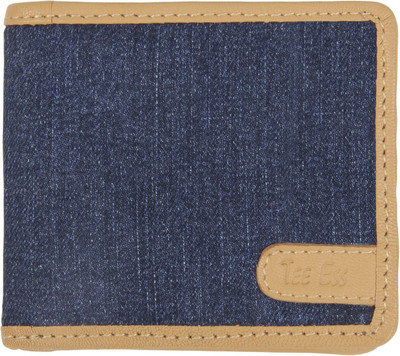 

Tee Ess Men Casual Blue, Beige Denim, Genuine Leather Wallet(6 Card Slots), Beige leather;blue denim
