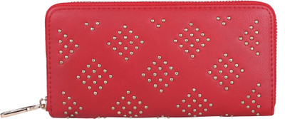 

ELLE Women Casual Red Artificial Leather Wallet(8 Card Slots)