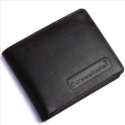 

Curewe Kerien Men Brown Genuine Leather Wallet(10 Card Slots), Dark brown