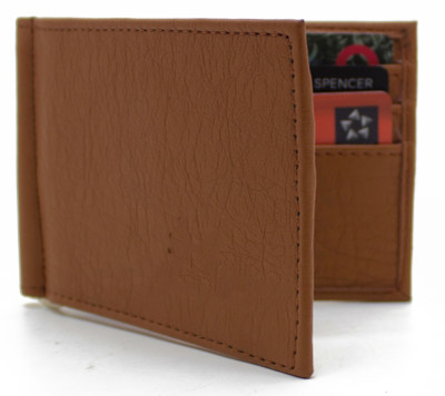 

NiETz Men Casual Brown Artificial Leather Money Clip(6 Card Slots)