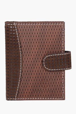 

LEATHERSTILE Boys Casual Brown Artificial Leather Card Holder(18 Card Slots), Tan