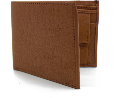 

Nietz Men Casual Brown Artificial Leather Wallet(4 Card Slots)