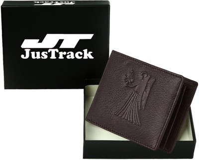 

Justrack Men Casual Brown Genuine Leather Wallet(1 Card Slot)