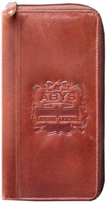 

ABYS Women Casual Brown Genuine Leather Wallet(11 Card Slots), ABYS Women Brown Genuine Leather Wallet(11 Card Slots)