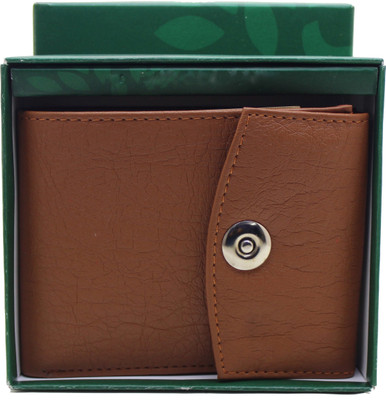 

NiETz Men Formal Brown Artificial Leather Wallet(6 Card Slots), Tan