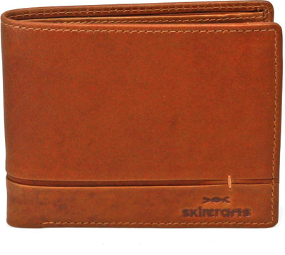 

Skincrafts Men Casual Tan Genuine Leather Wallet(4 Card Slots), Cinnamon