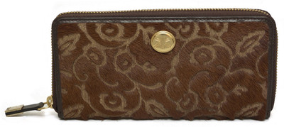 

RI2K Women Brown Genuine Leather Wallet(12 Card Slots), Brown pony-03