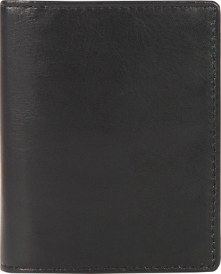 

Leather Zentrum Men Formal Black Genuine Leather Wallet(4 Card Slots)