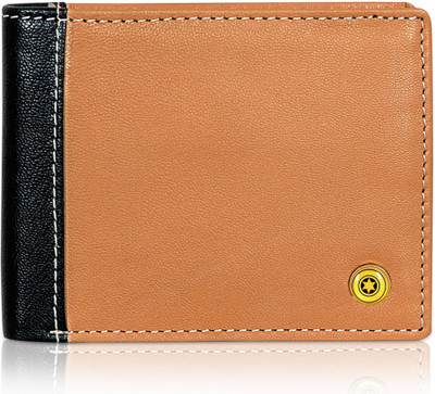 

POLLSTAR Men Casual Tan Genuine Leather Wallet(6 Card Slots)