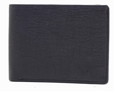 MS Men Formal Black Artificial Leather Wallet(10 Card Slots)