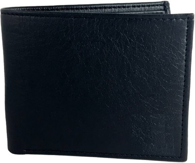

R.S Style Men Casual Black Artificial Leather Wallet(3 Card Slots)