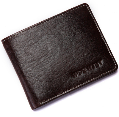 

Hide Hunt Men Formal Brown Genuine Leather Wallet(4 Card Slots)