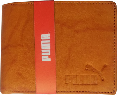 

Puma Men Casual, Trendy Tan Genuine Leather Wallet(3 Card Slots)