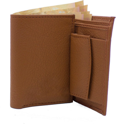 

MS Men Casual Tan Artificial Leather Wallet(4 Card Slots), Brown