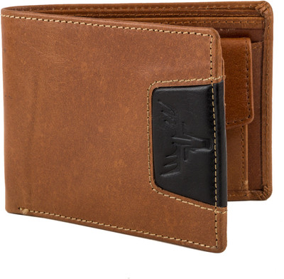 

Accezory Men Brown Genuine Leather Wallet(3 Card Slots)