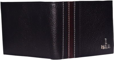 

ISRA Men Formal Black Genuine Leather Wallet(8 Card Slots)