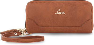 

Lavie Women Casual Brown Artificial Leather Wallet(8 Card Slots), Tan
