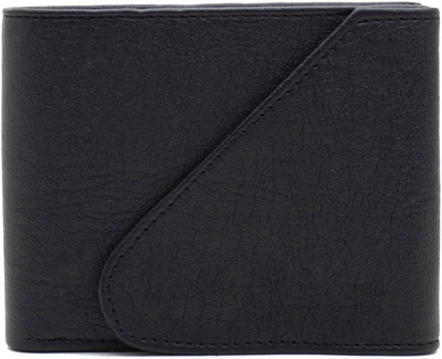 

MS Men Casual Black Artificial Leather Wallet(4 Card Slots)