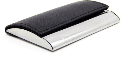 

ELS Men Casual Black Artificial Leather Card Holder(8 Card Slots)