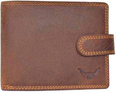 

cadrohides Men Casual Tan Genuine Leather Wallet(8 Card Slots), Brown