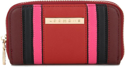 

Addons Women Casual Multicolor Artificial Leather Wallet(8 Card Slots), Red