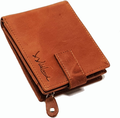 

Wildland Men Casual Tan Genuine Leather Wallet(5 Card Slots)