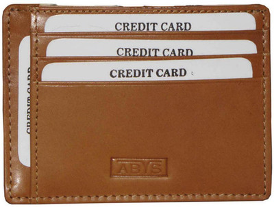 

ABYS Men Tan Genuine Leather Wallet(6 Card Slots)