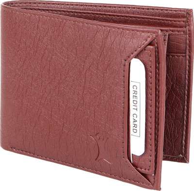 

creature Men Casual Brown Artificial Leather Wallet(3 Card Slots)