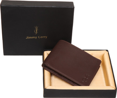 

Jimmy Carry Men Brown Genuine Leather Wallet(2 Card Slots), Dark brown