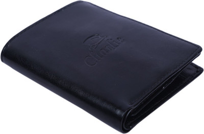 

Chardlie Men Formal Blue Genuine Leather Wallet(3 Card Slots), Black