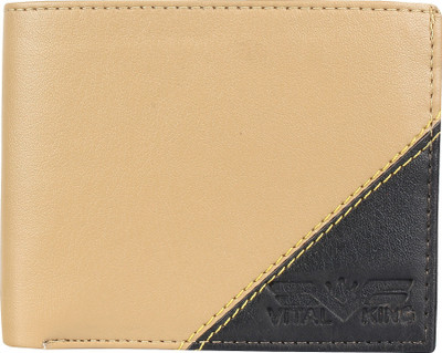 

Vital King Men Casual Black, Beige Artificial Leather Wallet(5 Card Slots)