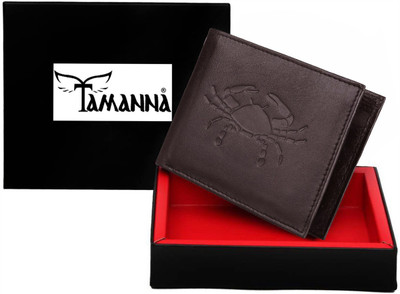 

Tamanna Men Casual Brown Genuine Leather Wallet(1 Card Slot)