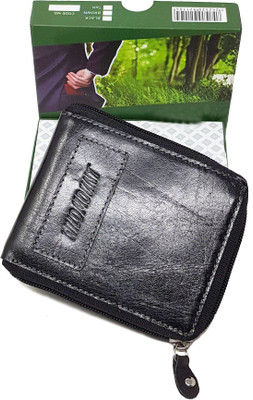 

Wildmount Men Casual Black Genuine Leather Wallet(3 Card Slots)