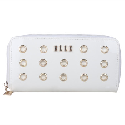 

ELLE Women White Artificial Leather Wallet(8 Card Slots)