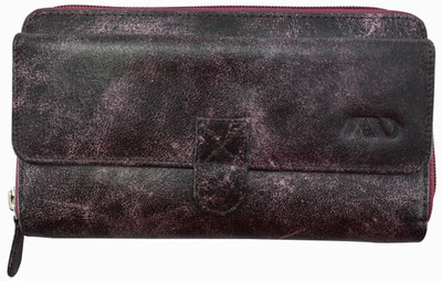 

Annodyne Women Casual Black, Pink Genuine Leather Wallet(12 Card Slots), Multicolor