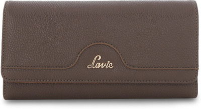 

Lavie Women Casual Brown Artificial Leather Wallet(10 Card Slots), Grey