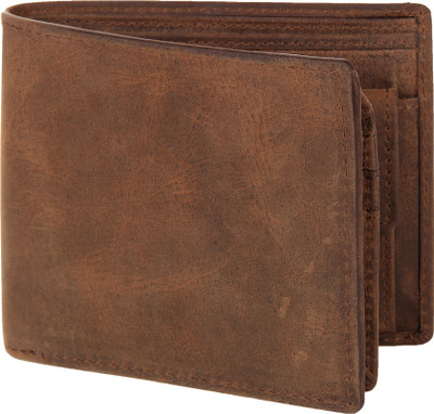 

Leather Zentrum Men Casual Brown Genuine Leather Wallet(6 Card Slots)