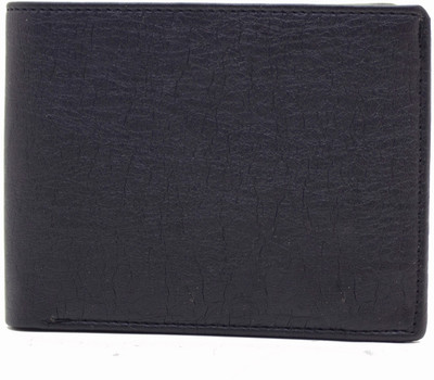 

MS Men Casual Black Artificial Leather Wallet(10 Card Slots)