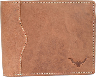 cadrohides Men Formal Tan Genuine Leather Wallet(9 Card Slots)