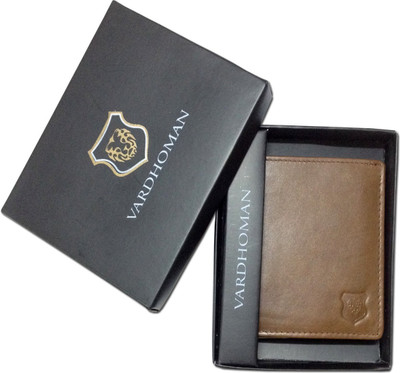 

vardhoman Men Casual Tan Genuine Leather Wallet(5 Card Slots), Tan brown