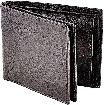 

Eyeslanguage Men Casual Black Genuine Leather Wallet(9 Card Slots), Brown