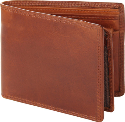 

Leather Zentrum Men Formal Tan Genuine Leather Wallet(8 Card Slots)