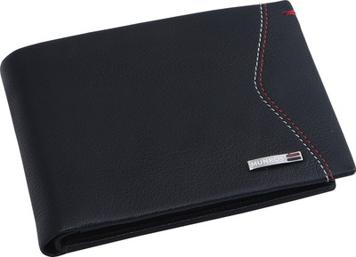 

MUNROS Men Formal Black Genuine Leather Wallet(6 Card Slots)