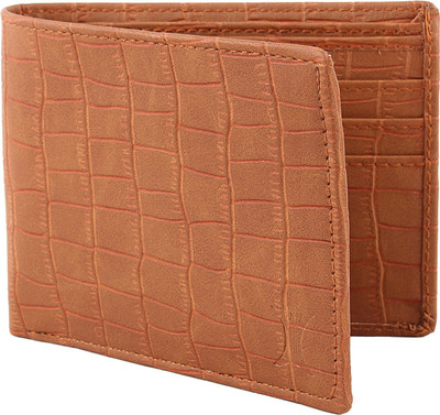 

creature Men Casual Tan Artificial Leather Wallet(6 Card Slots)
