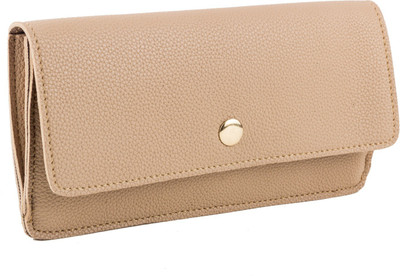

Designer Bugs Women Casual Beige Artificial Leather Wallet(6 Card Slots), Gold