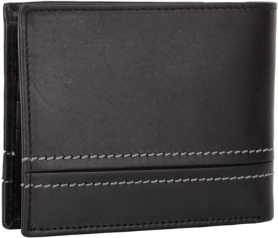 

Kan Men Casual Black Genuine Leather Wallet(4 Card Slots)