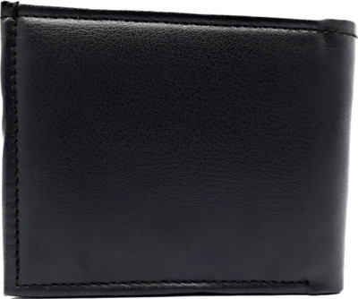 

SFN Men Casual Black Artificial Leather Wallet(3 Card Slots)